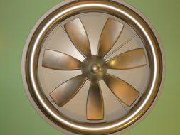 green ceiling fan