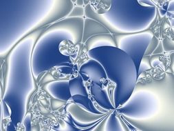 fractal blue as a drawing