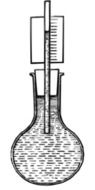 flask with water as a graphic image