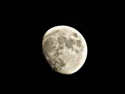 craters on the white moon