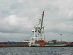 harbor crane in Hamburg