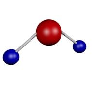 painted water molecule