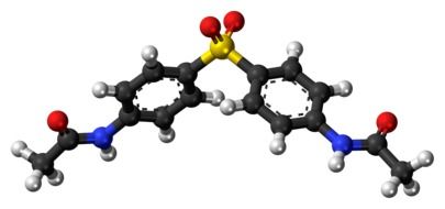 acedapsone antimicrobial molecule drawing