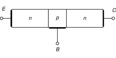 npn transistor circuit electronics drawing