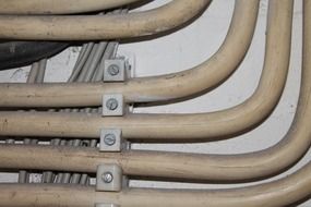 Power cables close-up