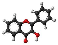 hydroxyflavone molecule drawing