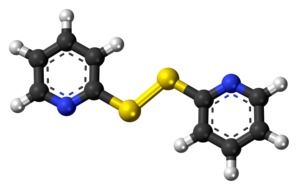 dipyridyldisulfide, 3d model of molecule