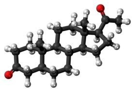 dihydroprogesterone steroid hormone drawing