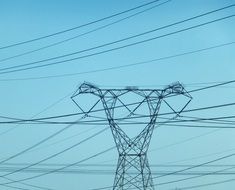 electricity pylon and cables