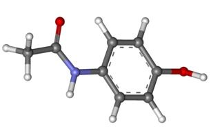 acetaminophen molecule model