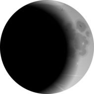 abstract image of the moon