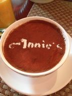 Turkish coffee in a cup
