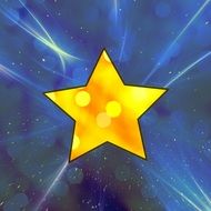 yellow star with highlights