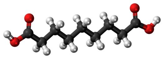 azelaic acid dicarboxylic ball drawing