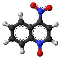 molecule of nitroquinoline in graphic representation