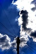 power line and sky