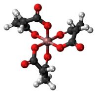 molecule of aluminium acetoacetate in graphic representation