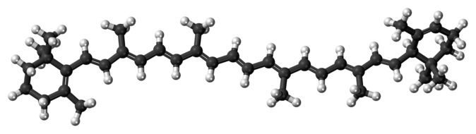 Picture of alpha carotene molecule