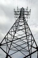 huge power line pole in Russia