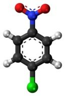nitrochlorobenzene chemistry atoms drawing