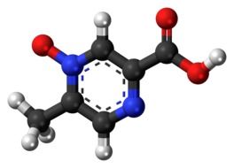 acipimox molecule structure model