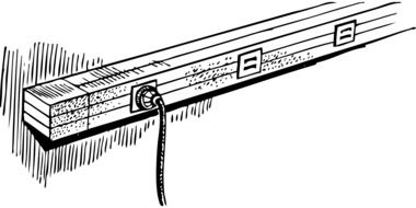power strip, electrical connection, illustration