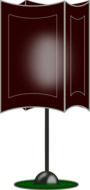 floor lamp with dark shade