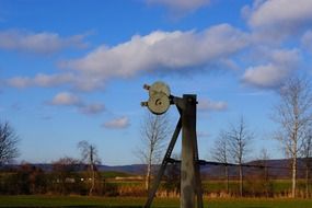 rail switch among nature