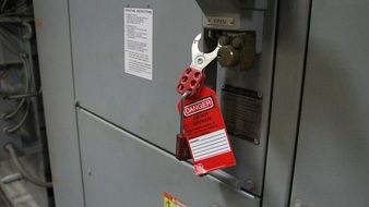 electric switch under lock and key
