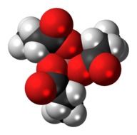 Aluminum acetoacetate molecule in chemistry