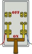 switch electric power off on drawing