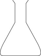 empty glass flaskempty glass flask for experiments