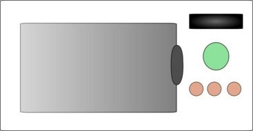 microwave oven drawing