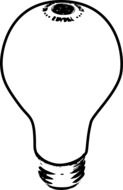 drawing incandescent lamp