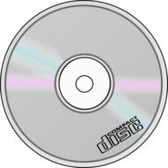 cd disc with logo