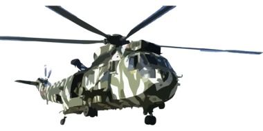 graphic image of a spotted helicopter