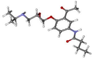 Acebutolol molecule clipart