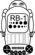 robot machine toy RB-1 drawing