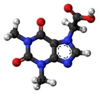 acefylline stimulant molecule drawing