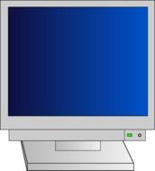 graphic image of computer monitor