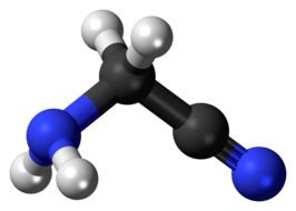 model of aminoacetonitrile as a graphic image