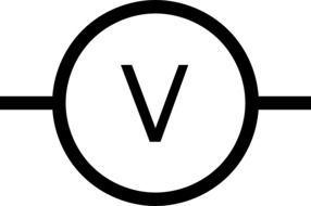 voltmeter electronics circuit drawing