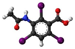 acetrizoic acid x ray contrast agent drawing
