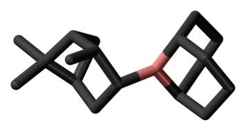 alpine borane molecule model drawing