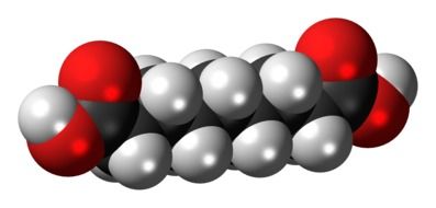 graphic image of azelaic acid molecule