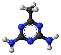 Structure of Acetoguanamine clipart