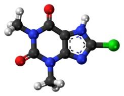 chlorotheophylline molecules