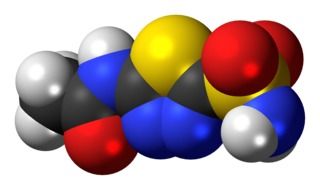 acetazolamide molecule in chemistry