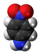 nitroaniline chemistry atoms model drawing
