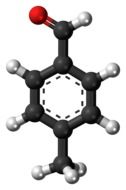 methylbenzaldehyde molecule in chemistry